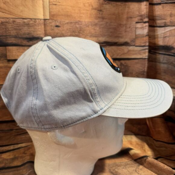 Outdoor Cap Trout Fish Logo Hat Blue Snapback Adjustable Baseball Cap Fishing - Picture 2 of 7